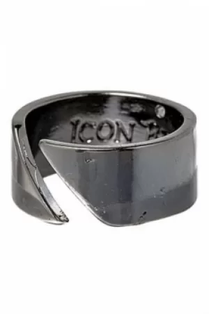 Image of Icon Brand Jewellery Almost There Ring JEWEL P1065-R-GUN-LGE