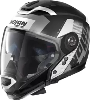 Image of Nolan N70-2 GT Celeres N-Com Helmet, black-white, Size S, black-white, Size S