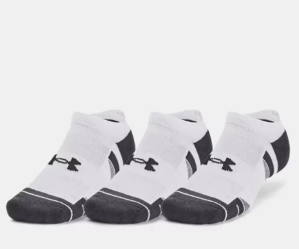 Image of Under Armour Tech No Show 3 Pack Socks Juniors Trainer Socks 4-7.5 White 41286401040