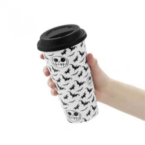 Image of Funko Homeware Disney Nightmare Before Christmas Bat Sketch Lidded Mug