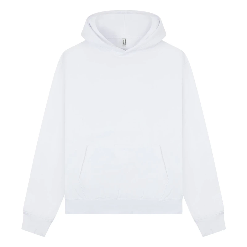 Image of Casual Classics Mens Premium Combed Cotton Tall Oversized Hoodie in White Size: Small White Male S