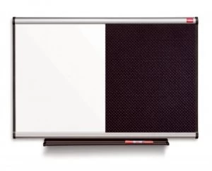 Image of Nobo Prestige Combi Foam/Steel Noticeboard 1200x900mm
