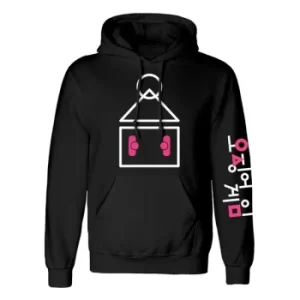 Image of Squid Game Hooded Sweater Symbol and Logo Size L
