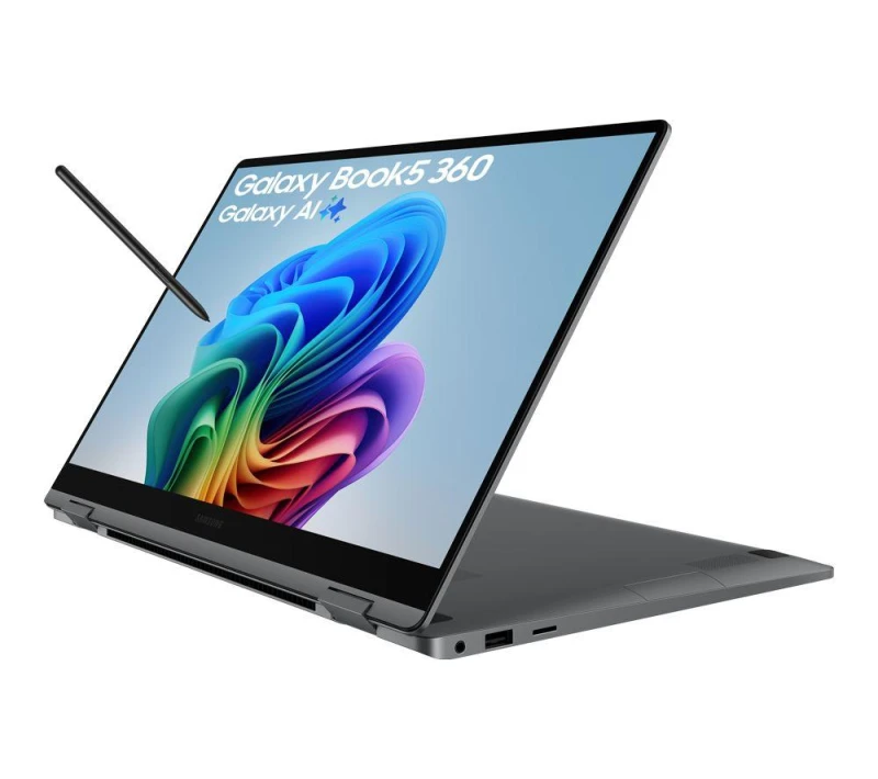 Image of Samsung Galaxy Book5 360 15.6" 2 in 1 Laptop - Intel Core Ultra 7, 512GB SSD, Grey, Silver/Grey 8806097017165