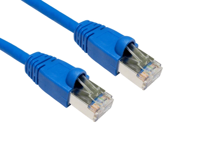 Image of Cables Direct Cables Direct - Patch cable - RJ-45 (M) - RJ-45 (M) - 5m - FTP - ( CAT 6 ) - snagless booted - blue B6ST-705B