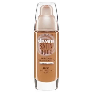 Image of Maybelline Dream Satin Liquid Foundation 53 Classic Tan 30ml