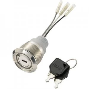 Image of TRU COMPONENTS LAS1 AGQ3 0 11Y21R G12V Tamper proof pushbutton 250 V AC 5 A 1 x OffOn IP40 latch