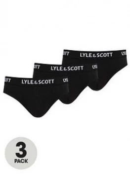 Image of Lyle & Scott Owen 3 Pack Brief - Black