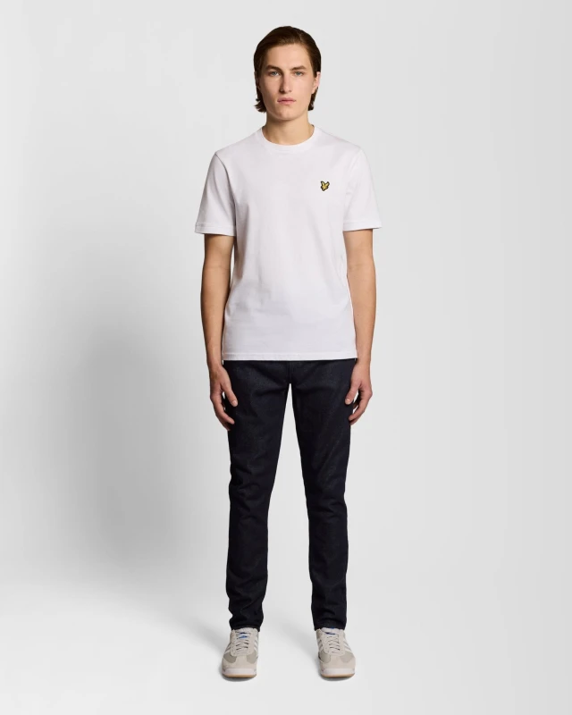 Image of Lyle & Scott Mens Slim Tapered Jeans in Blue
