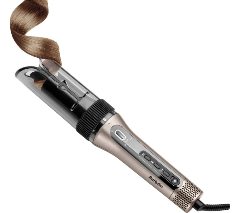 Image of Babyliss Style Secret Air C6688U Automatic Rotating Hair Curler & Waver - Silver & Black,Silver/Grey 3030053166887