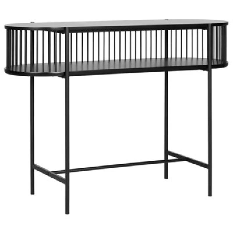 Image of Beliani Retro Console Table Birson Black