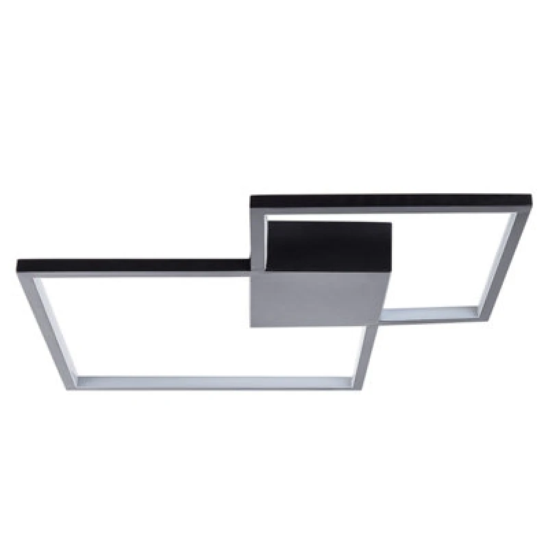 Image of Beliani LED Ceiling Lamp Oksu Metal Black