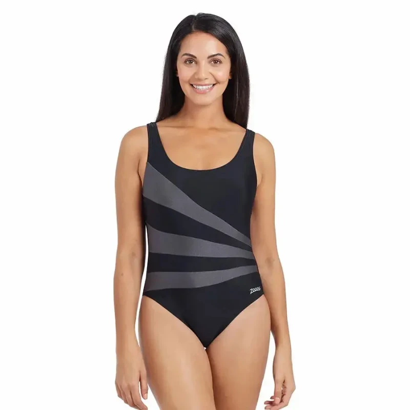 Image of Zoggs 1 Piece swimsuit For Her Zoggs Sandon Scoopback Ecolast Noir Female 38