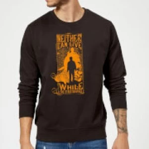 Image of Harry Potter Neither Can Live Sweatshirt - Black