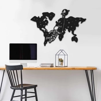 Image of MT - 006 Black Decorative Metal Wall Accessory