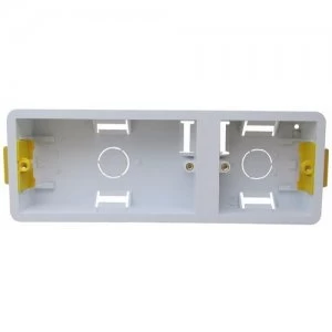 Image of ESR 2 Gang + 1 Gang 35mm Dry Lining Plasterboard Wall Mounting Back Box