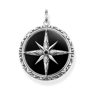 Image of THOMAS SABO Silver Compass Rose Pendant