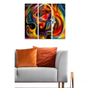 Image of MDF284534675 Multicolor Decorative MDF Painting (3 Pieces)