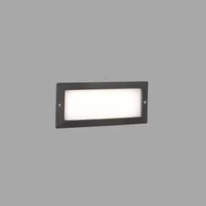 Image of Stripe Outdoor LED Recessed Wall Light Wall Light Dark Grey 5W 3000K IP54