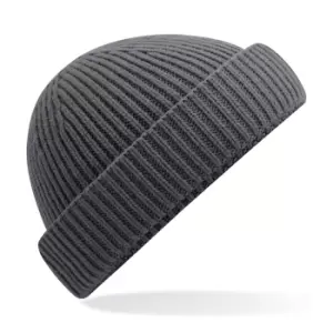 Image of Beechfield Unisex Adult Recycled Harbour Beanie (One Size) (Graphite Grey)