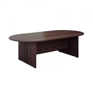 Image of Jemini D-End Meeting Table 1800x1000x730mm Dark Walnut KF822646