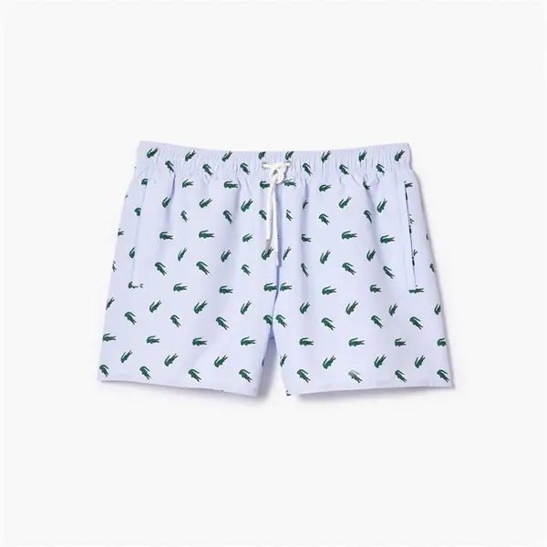 Image of Lacoste Croc Swim Shorts - Blue S