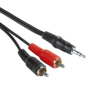 Image of Hama Audio Connecting Cable 2 RCA Male Plugs - 3.5mm Male Plug Stereo, 5 m