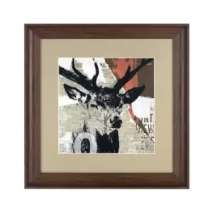 Image of Framed Stag Head Wall Art