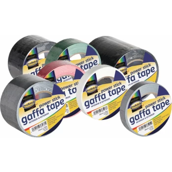 Image of 50mm x 50m Black Premium Gaffer Tape Cloth Gaffa Duct Waterproof - Prosolve