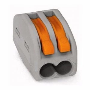 Image of WAGO 222-412 2 Way Lever Operated Terminal Connector - Single