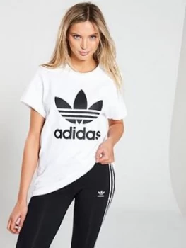 Image of adidas Originals Boyfriend Tee - White, Size 20, Women
