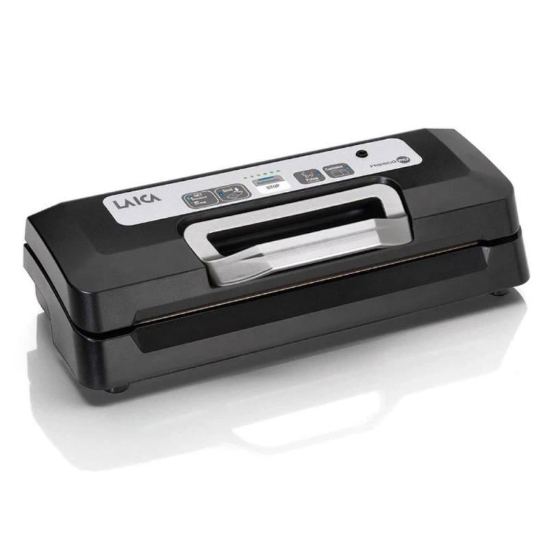 Image of LAICA Bag Sealer Heat Seal & Food Vacuum Sealer Machine, Extra Bags Black