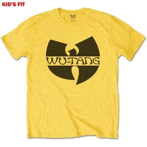 Image of Wu-Tang Clan - Logo Kids 5 - 6 Years T-Shirt - Yellow