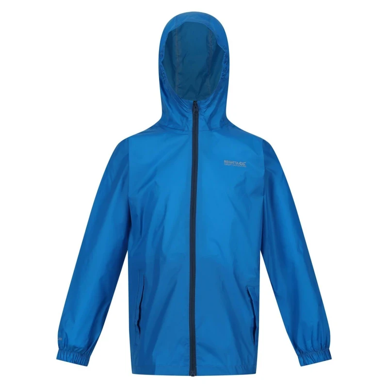 Image of Regatta Pack It Waterproof Jacket - Blue Blue 3 - 4 Years