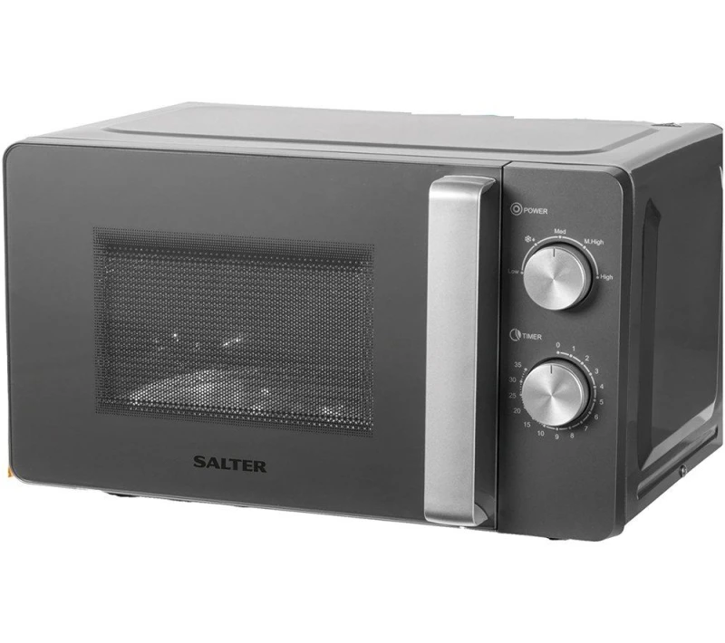Image of Salter Cosmos EK5652F 20 Litre 26cm High, Freestanding Small Standard Microwave Oven - Silver