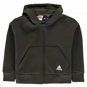 Image of adidas Full Zip Hoodie Junior Girls - Legend Earth