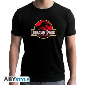 Image of Jurassic Park - Logo Mens Small T-Shirt - Black