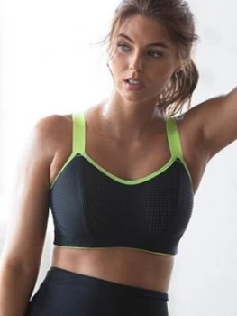 Image of Pour Moi Energy Underwired Lightly Padded Sports Bra - Black Lime