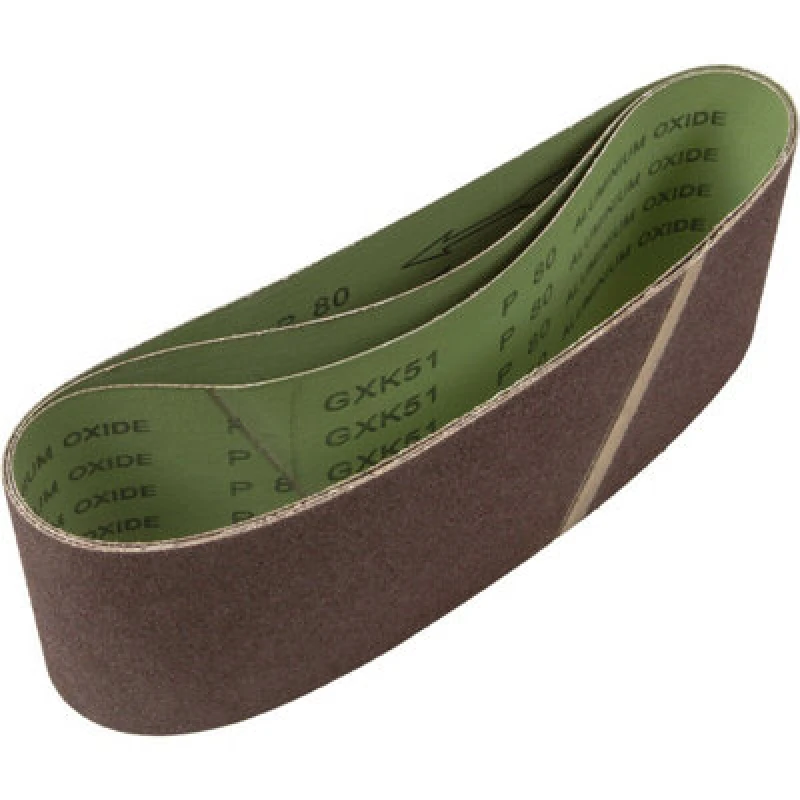 Image of Loops 3 PACK - 100mm x 610mm Sanding Belts - 80 Grit Premium Cloth Backed Grind Loop Multi