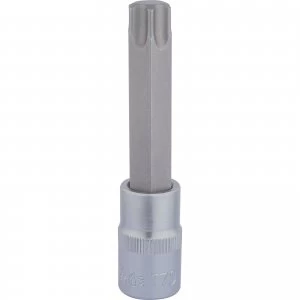 Image of Draper 1/2" Drive 100mm Long Torx Socket Bit 1/2" T70