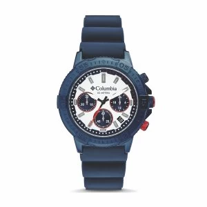 Image of Columbia CSC03-006 Peak Patrol White Chronograph Navy Silicone Watch