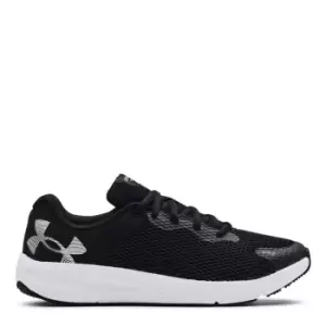 Image of Under Armour Pursuit 2 Logo Running Shoe - Black
