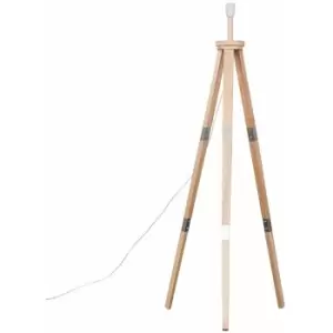 Image of Minisun - Willow Tripod Floor Lamp Base - Light Wood