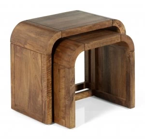 Image of Linea Mango Lounge Nest of 2 Tables Brown