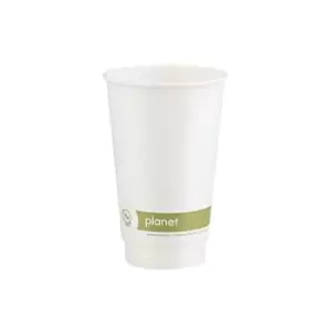 Image of Planet 16oz Double Wall Plastic-Free Hot Cup (Pack of 50) PFHCDW16