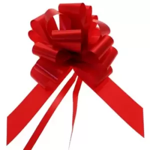 Image of Apac 50mm Pull Bows (Pack Of 20) (One Size) (Metallic Red)