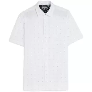 Image of Ted Baker Rollak Dobby Shirt - White