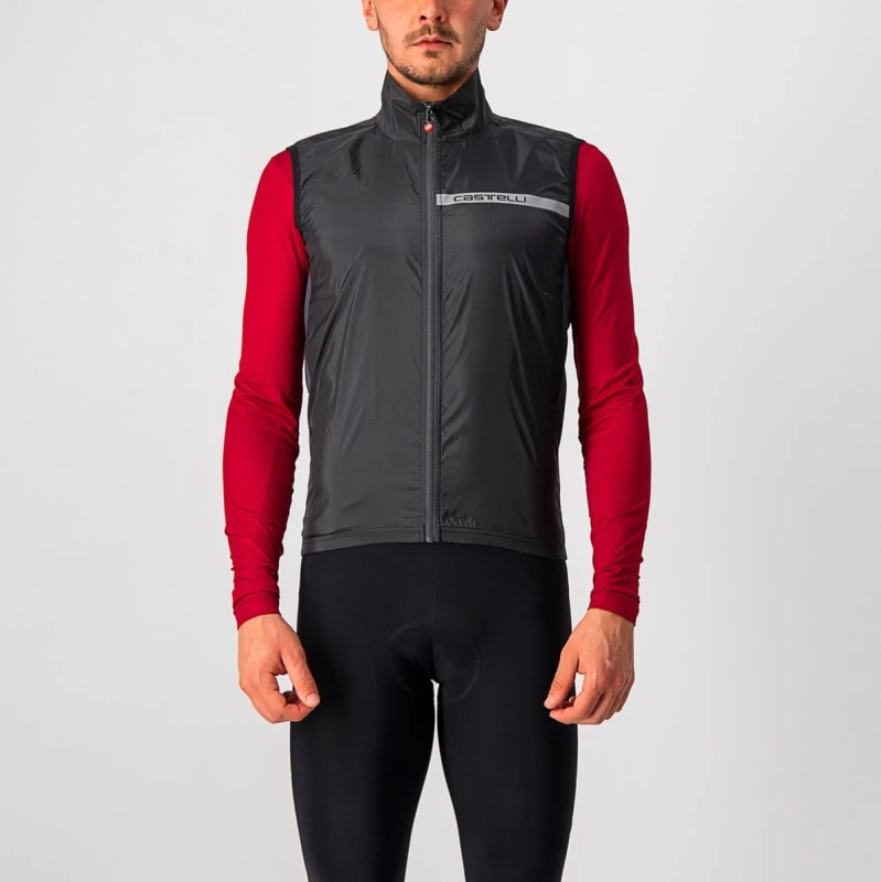 Image of Castelli Squadra Stretch Gilet 2XL Light Black/Dark Grey - Cycles UK