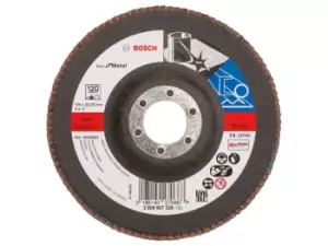 Image of Bosch 2608607329 125mm x 22mm x G120 Flap Disc X571 Straight
