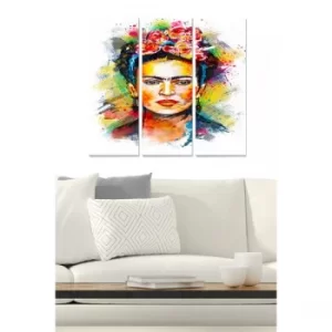 Image of MDF7436501594510 Multicolor Decorative MDF Painting (3 Pieces)